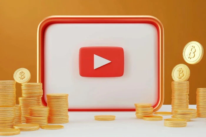 Two content creators collaborating on a YouTube video project in a studio setting with professional equipment, representing collaboration strategies for channel growth