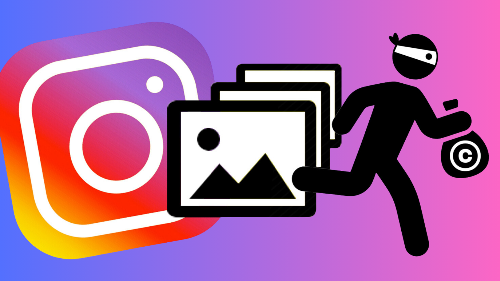 Instagram copyright notice showing restricted music and content detection error message
