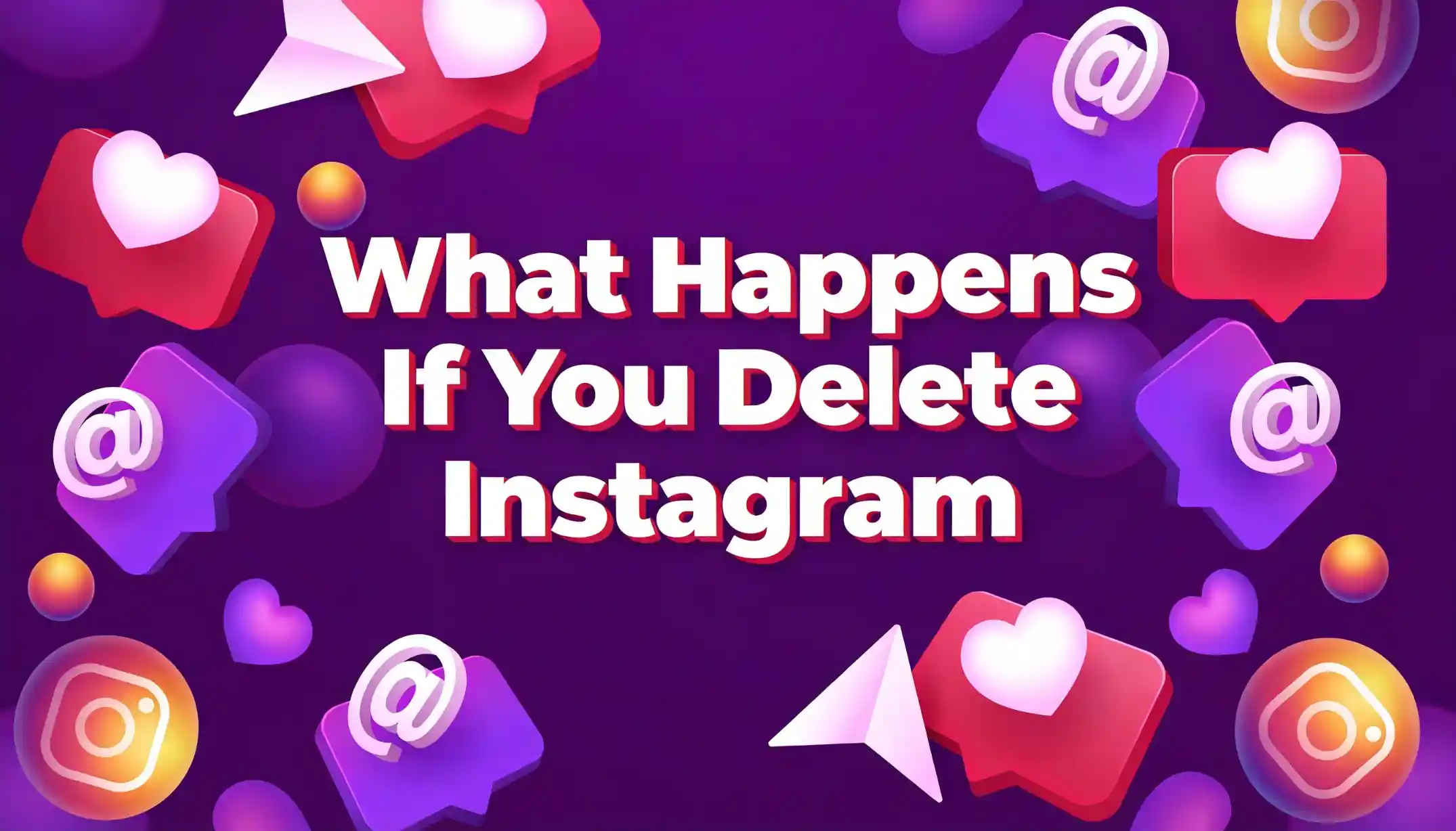Minimalist smartphone mockup showing Instagram app icon on screen with delete option