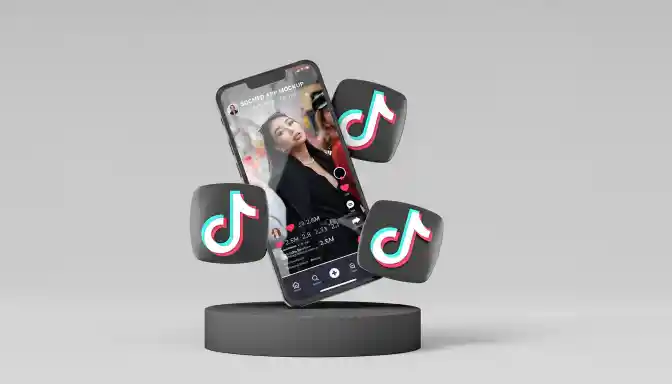 TikTok mobile interface showing declining follower count with animated follower metrics