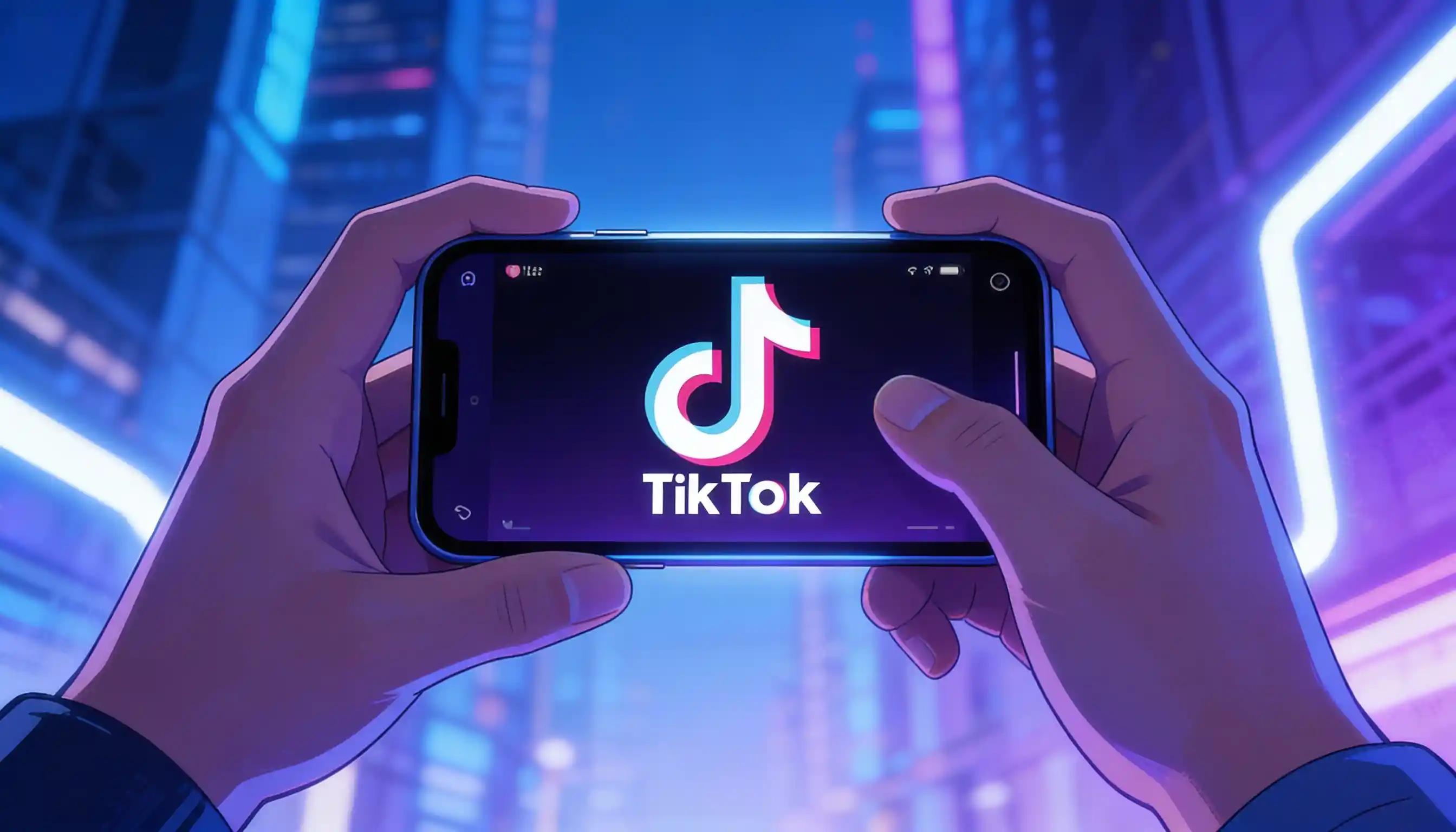 Smartphone displaying TikTok follower growth analytics and engagement metrics dashboard