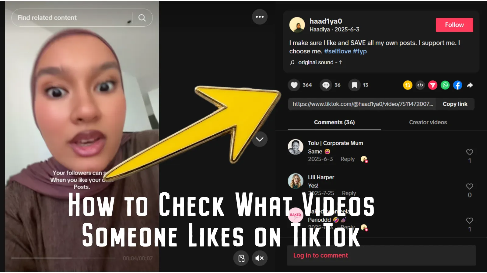 TikTok privacy settings interface showing liked videos privacy controls and how to check if someone's likes are visible