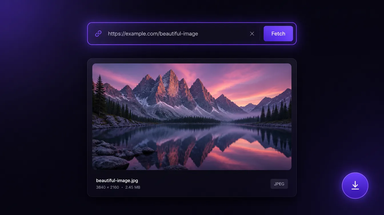 Facebook photo downloader &mdash; paste a link and save the full-resolution image