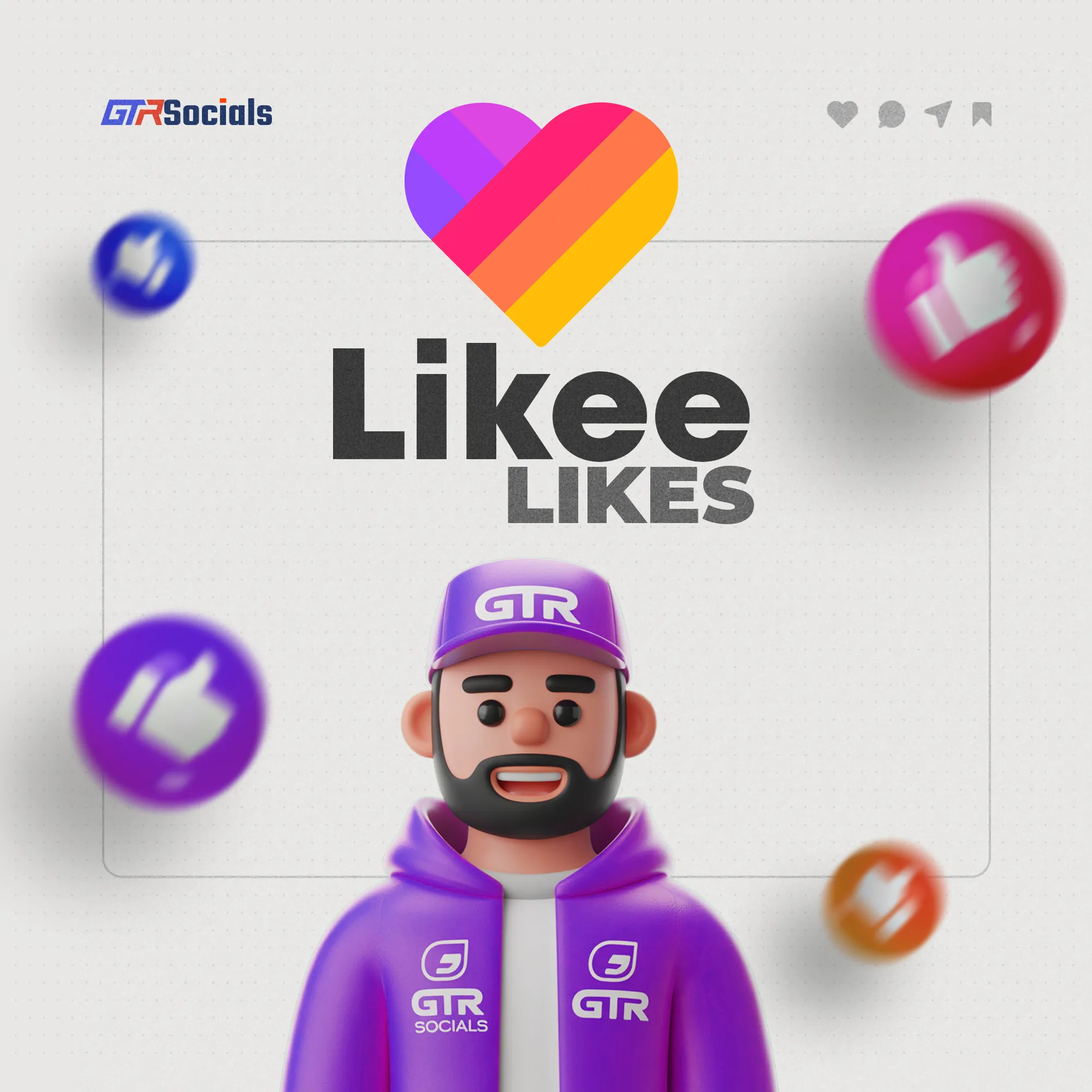 Buy Likee likes real engagement video views followers growth social media boost platform