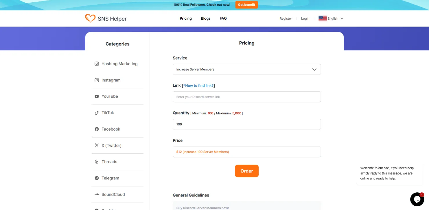 SNSHelper Discord members at 15x GTR's price