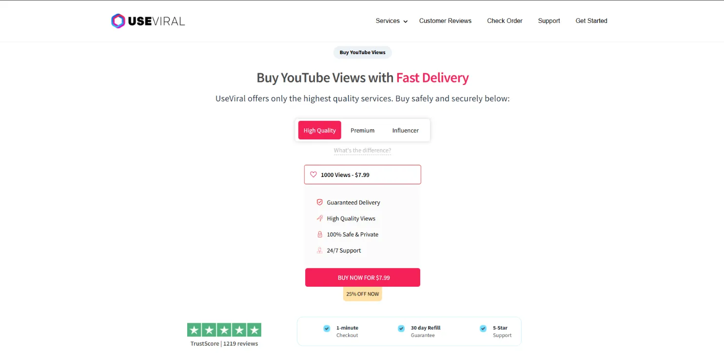 UseViral YouTube views 33% more expensive than GTR without likes