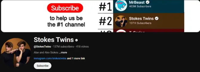 Stokes Twins YouTube channel banner