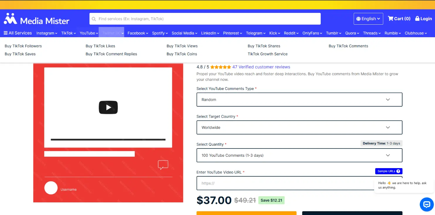 Media Mister YouTube comments with worst value pricing in market
