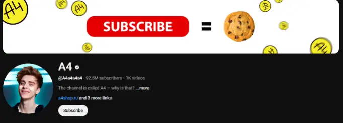 Vlad A4 YouTube channel banner