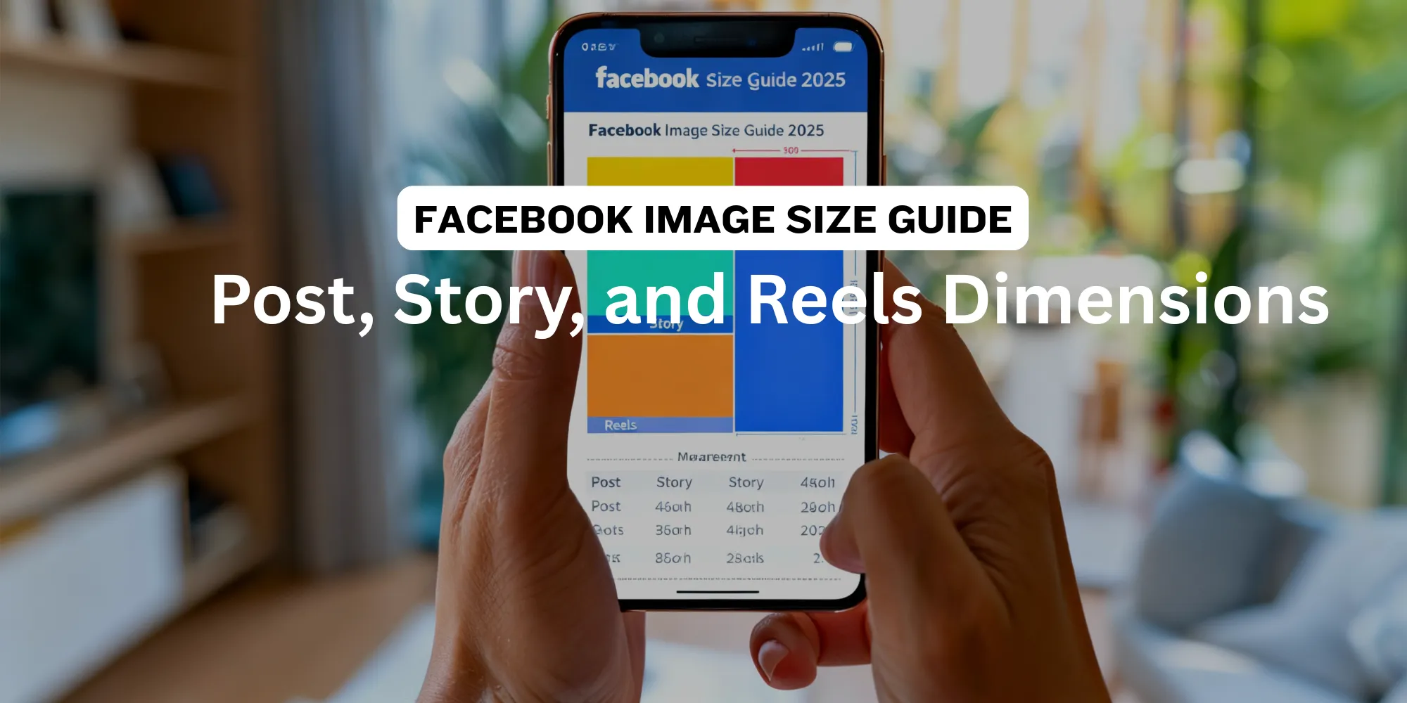 Facebook Stories vertical format on mobile device showing proper image dimensions