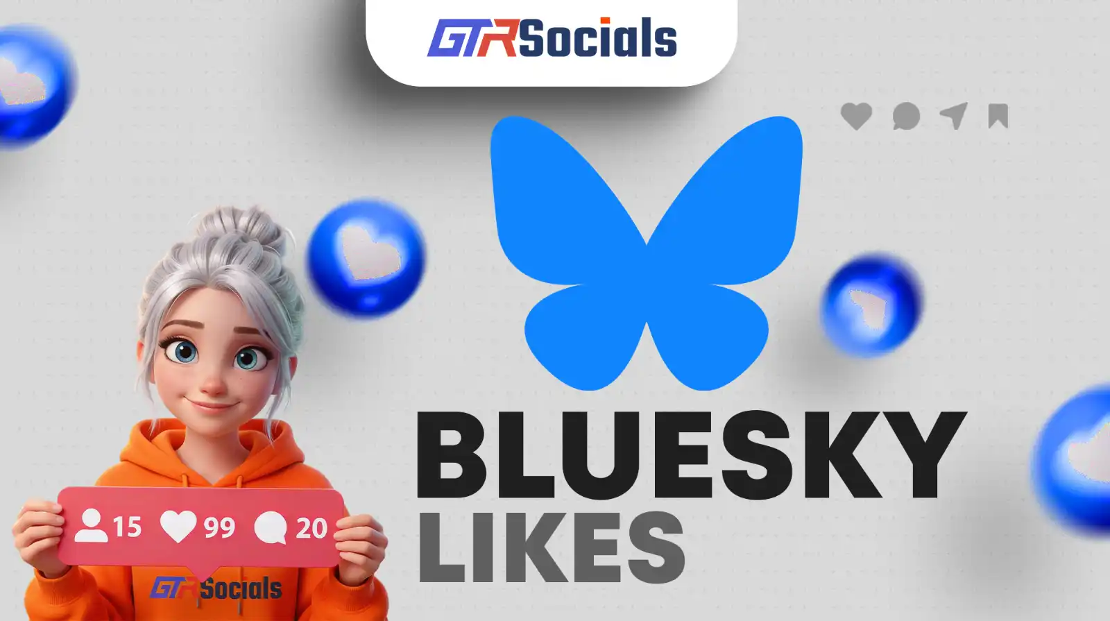 Bluesky social media platform engagement growth showing likes, followers, and increased visibility on the decentralized network