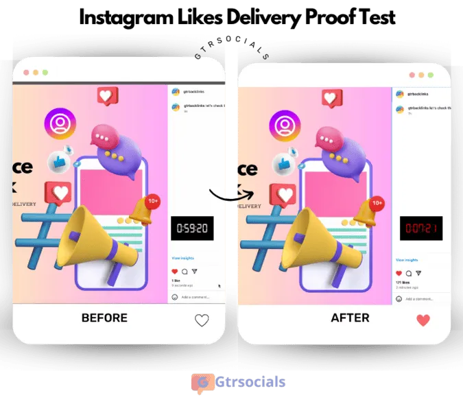 Instagram likes and engagement growth showing increased visibility and social proof on posts