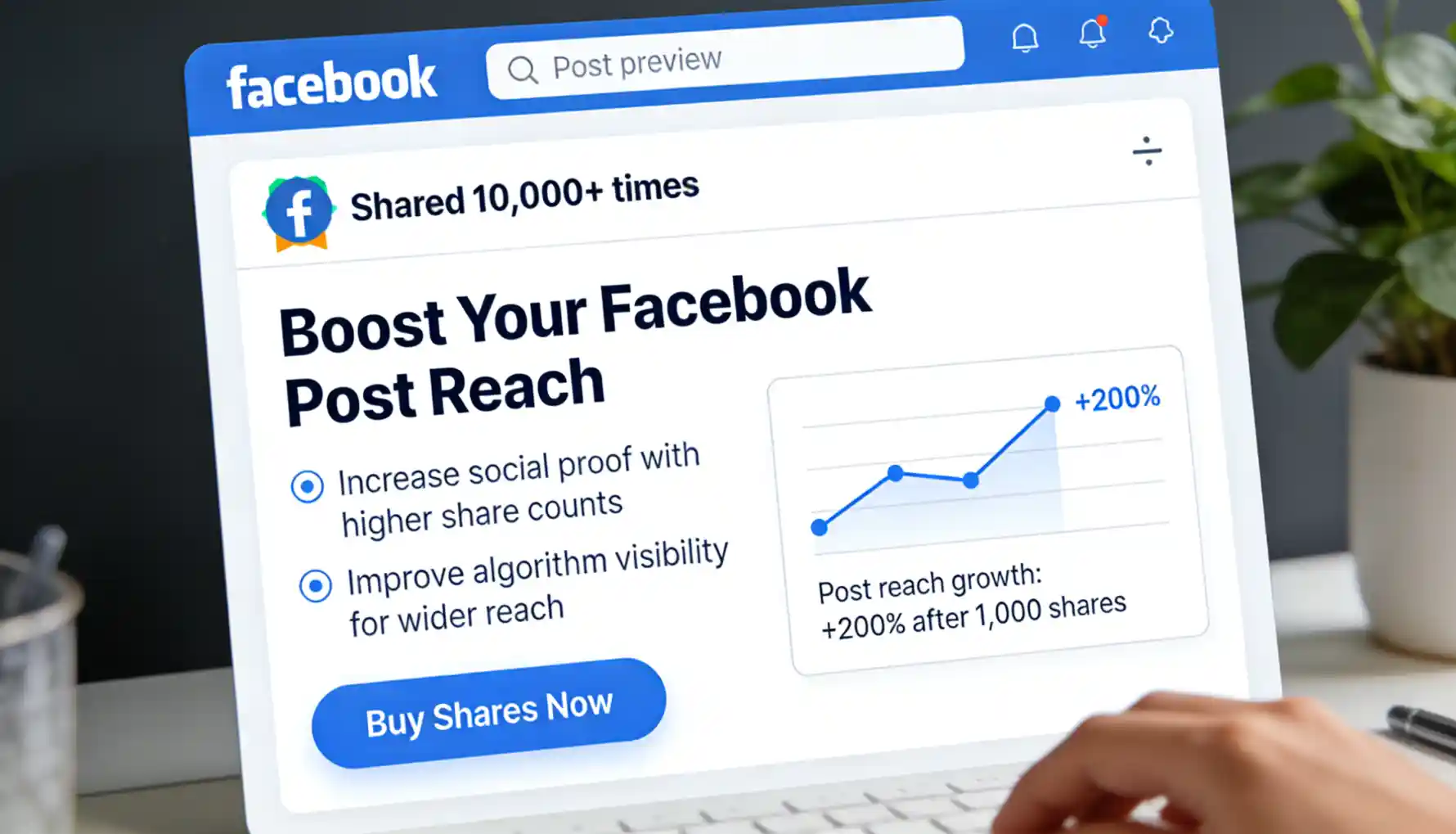 Buy Facebook post shares to boost reach, social proof, and algorithm visibility on your posts