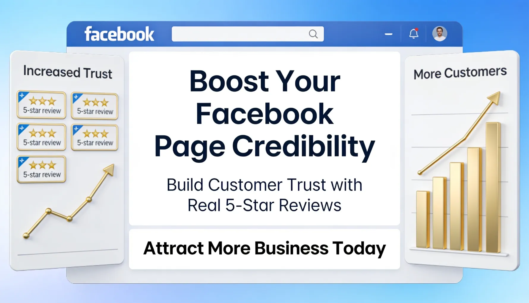Buy Facebook ratings to boost page credibility, build customer trust, and attract more business with real 5-star reviews