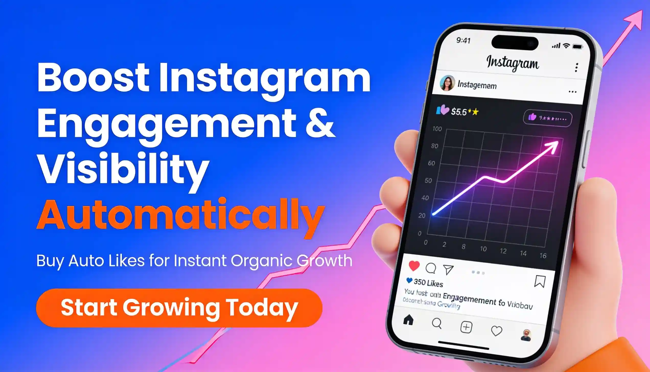 Buy Instagram auto likes to boost post engagement, visibility, and organic growth automatically