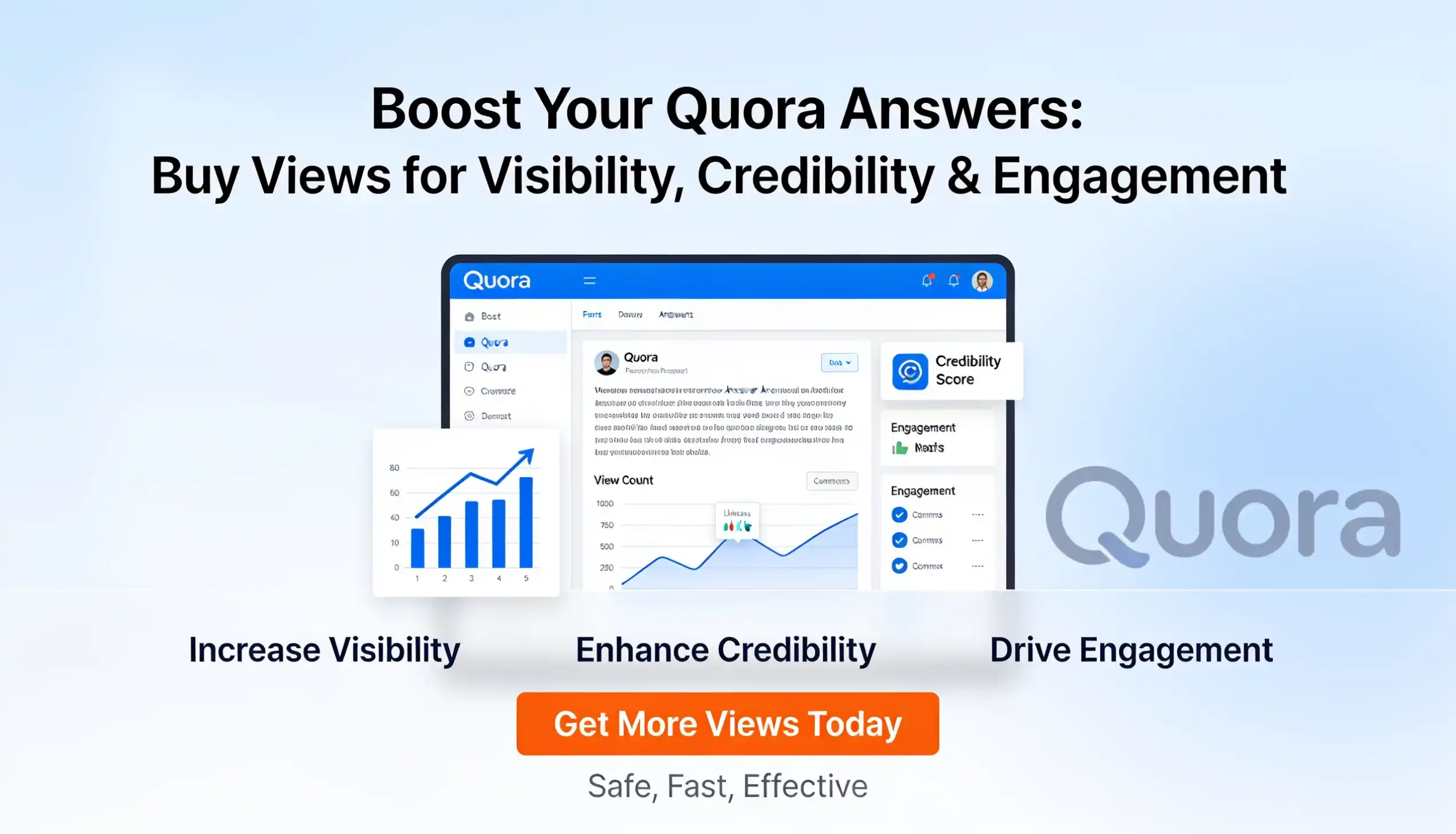 Buy Quora views to boost answer visibility, credibility, and engagement on your posts