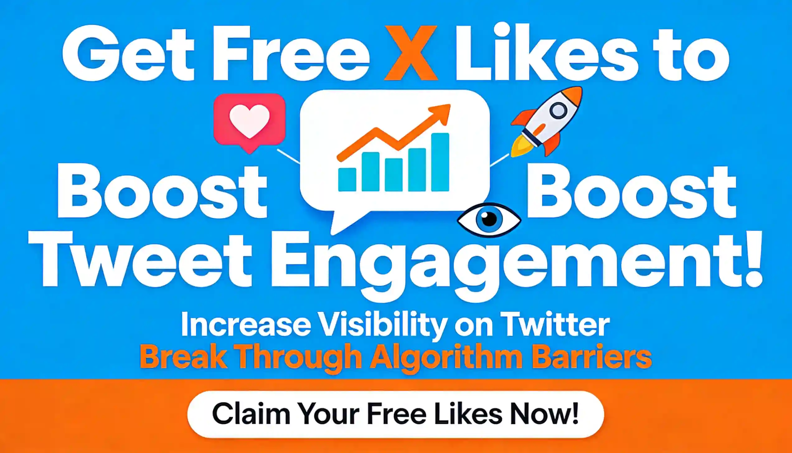 Get free X likes to boost tweet engagement, increase visibility on Twitter, and break through the algorithm barrier