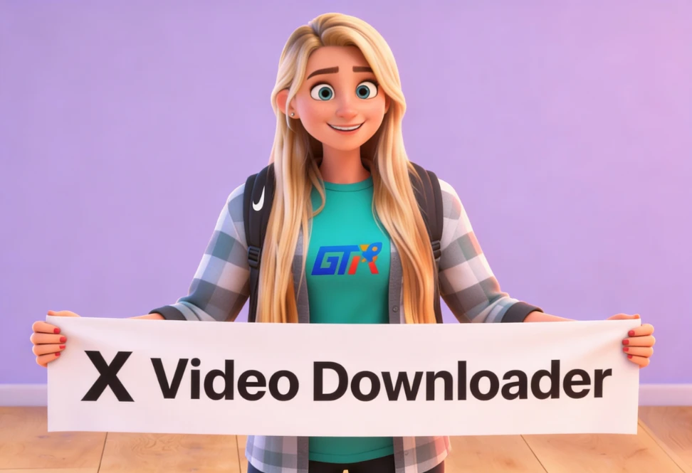 Mobile and desktop interface showing Twitter X video downloader working on smartphone and computer to save videos